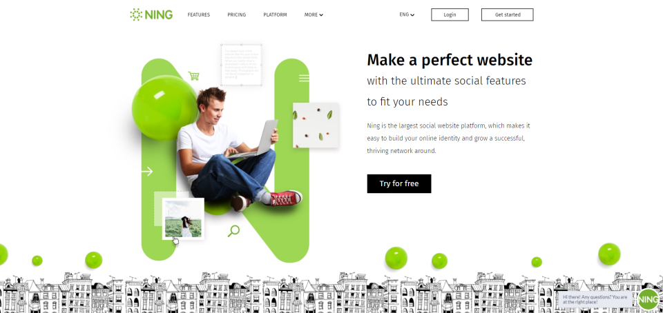 screenshot of Ning for Businesses